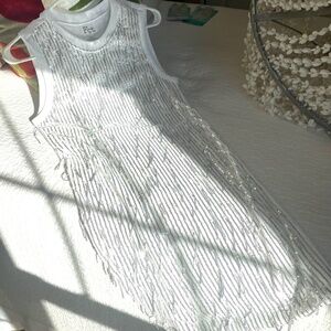 White Dress with shimmery detail!
